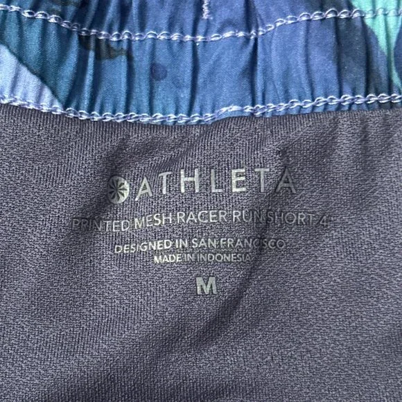 athleta make a splash mesh racer run 4" short 🤍 m - Picture 6 of 16